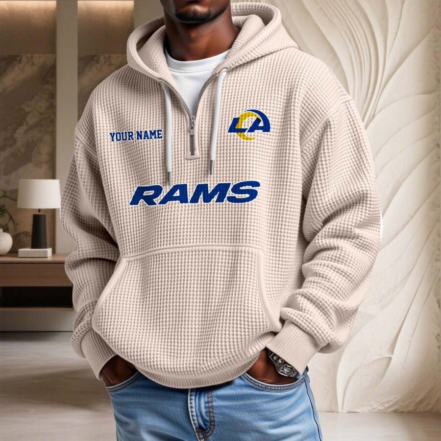Los Angeles Rams Waffelstrick-Hoodie – Bild 5