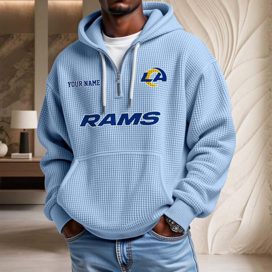 Los Angeles Rams Waffelstrick-Hoodie – Bild 7