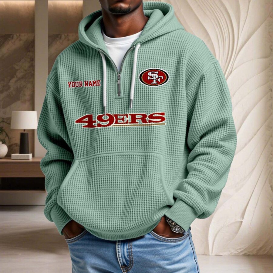San Francisco 49ers Waffelstrick-Hoodie – Bild 8