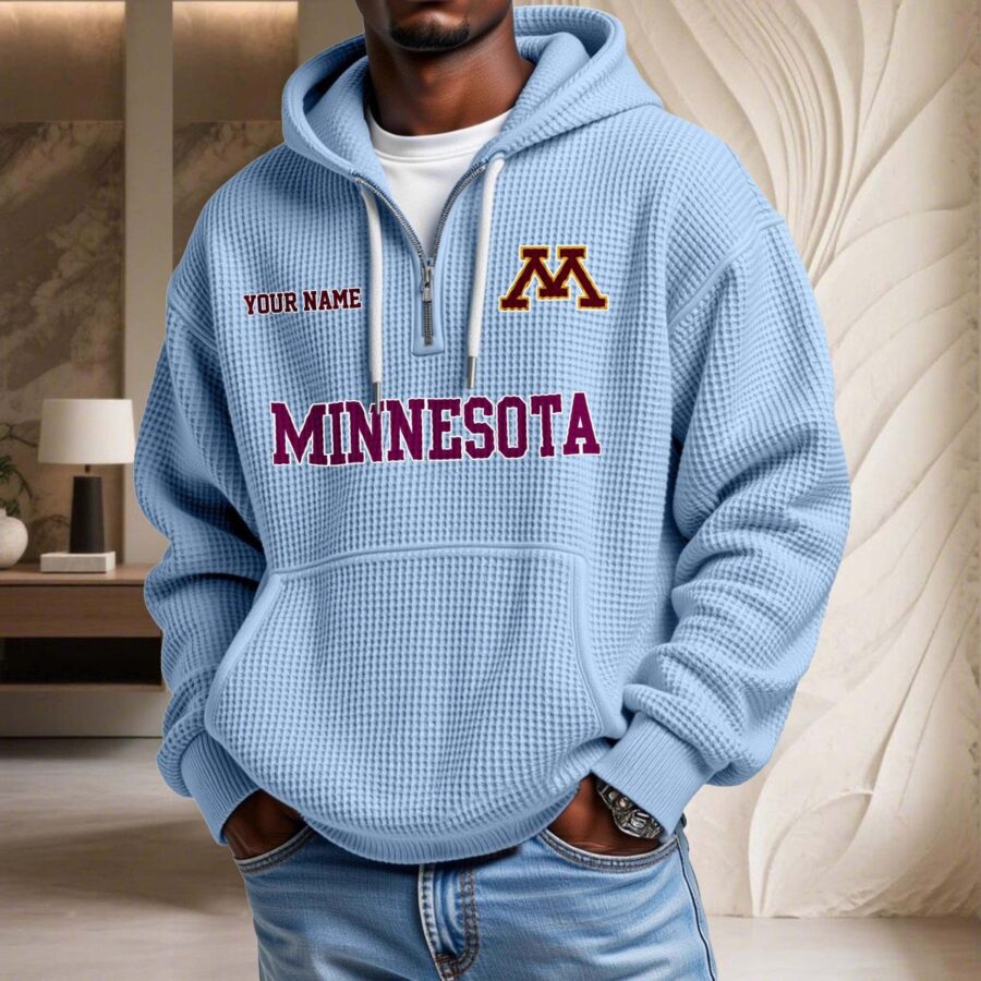 Minnesota Golden Gophers Waffelstrick-Hoodie – Bild 7