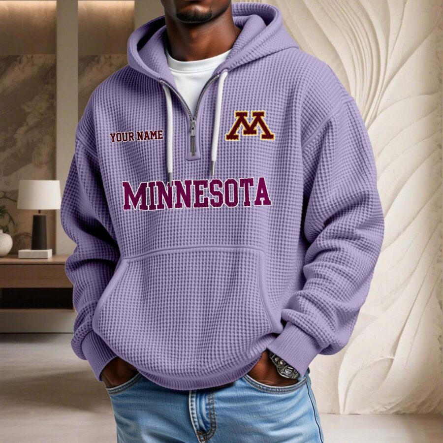 Minnesota Golden Gophers Waffelstrick-Hoodie – Bild 10