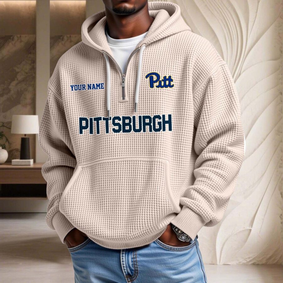 Pittsburgh Panthers Waffelstrick-Hoodie – Bild 5