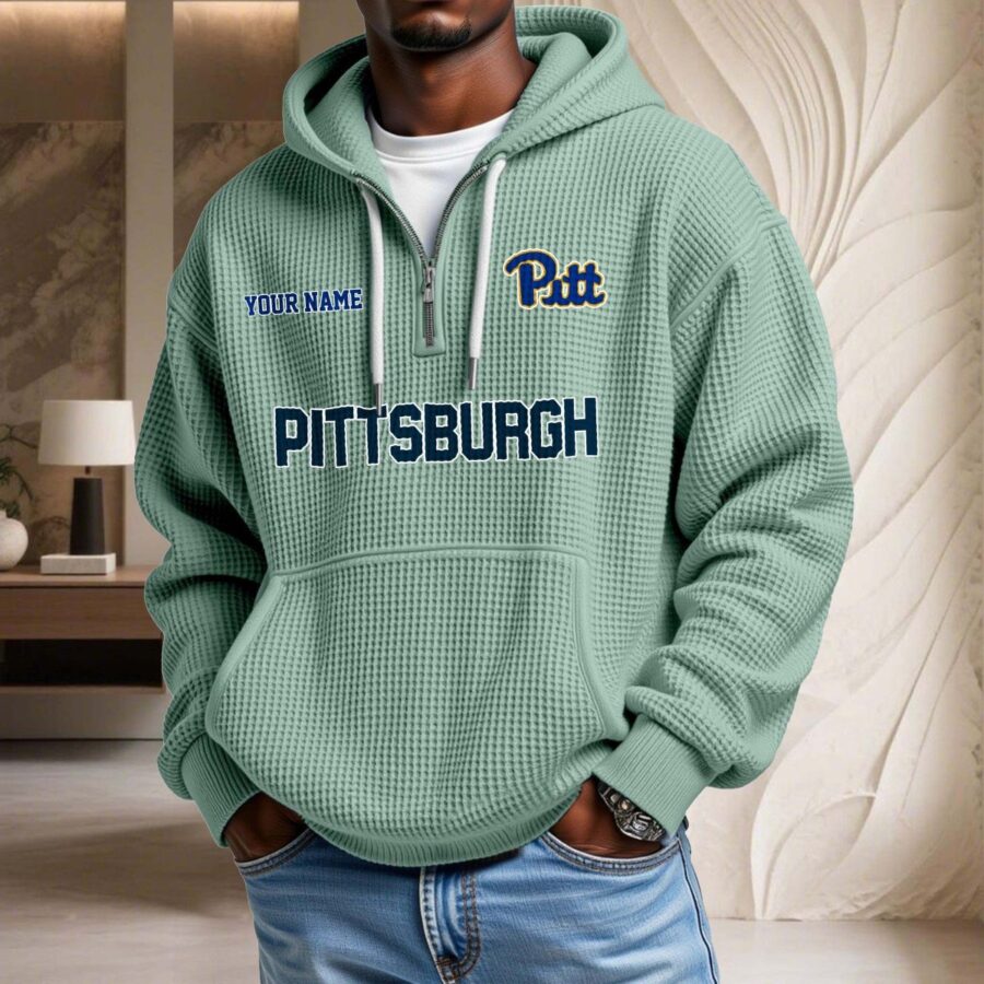 Pittsburgh Panthers Waffelstrick-Hoodie – Bild 8