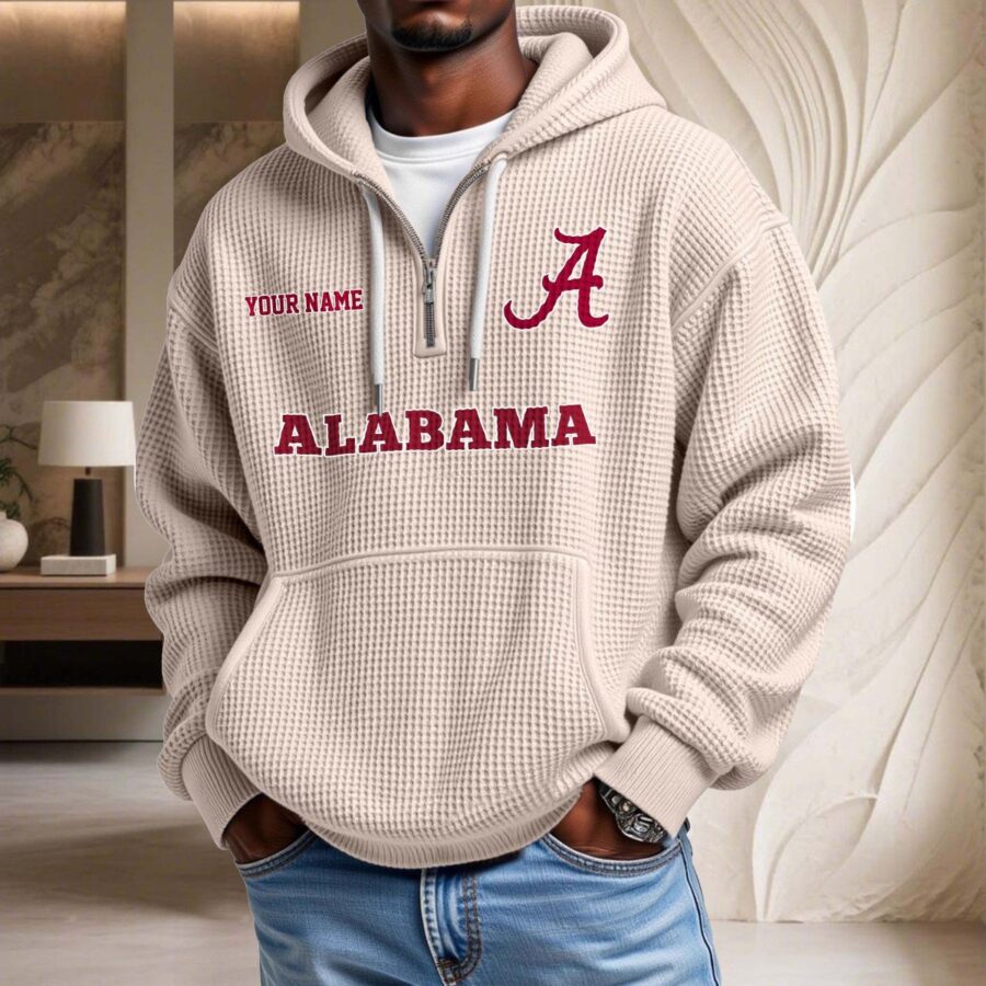 Alabama Crimson Tide Waffelstrick-Hoodie – Bild 5