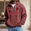 Louisville Cardinals Waffelstrick-Hoodie