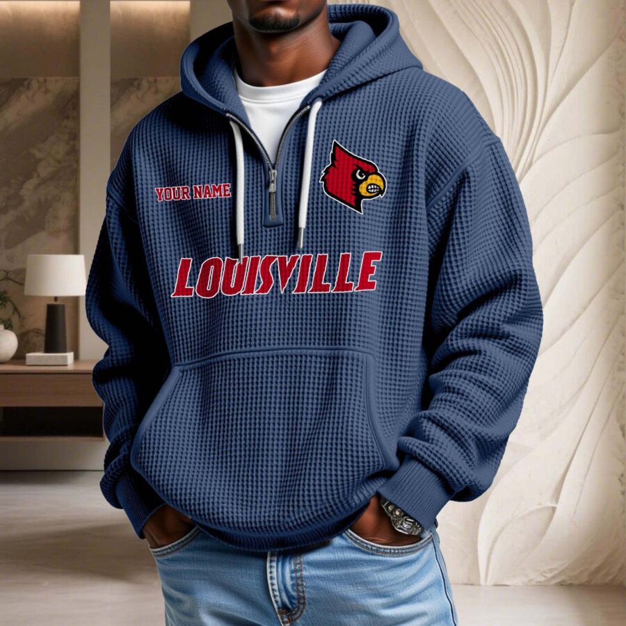Louisville Cardinals Waffelstrick-Hoodie – Bild 4