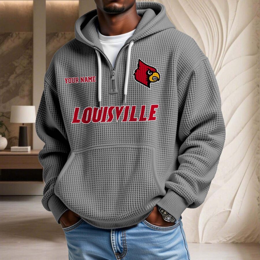 Louisville Cardinals Waffelstrick-Hoodie – Bild 6