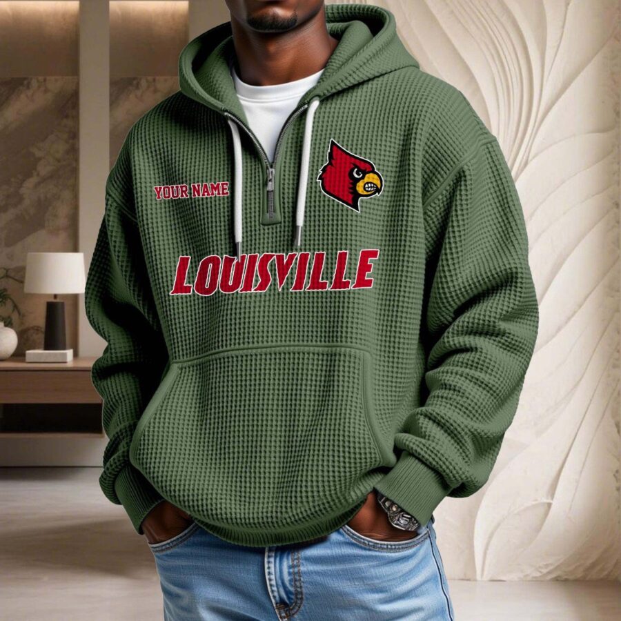Louisville Cardinals Waffelstrick-Hoodie – Bild 9