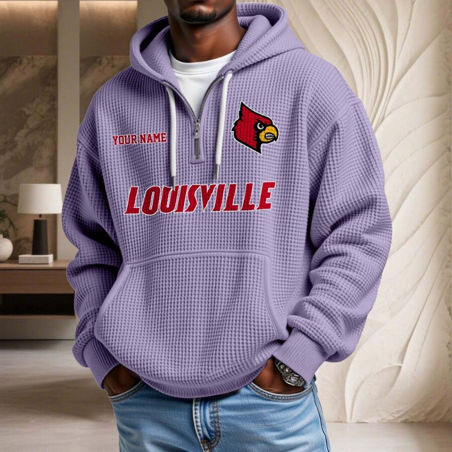 Louisville Cardinals Waffelstrick-Hoodie – Bild 10