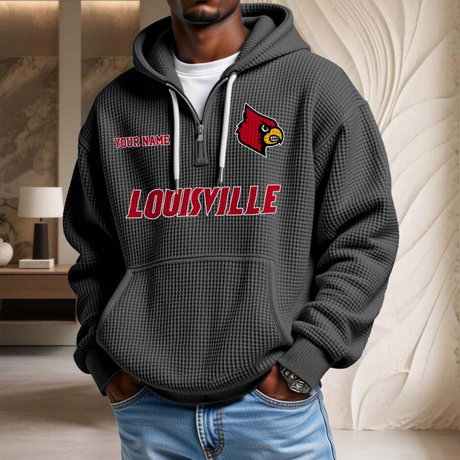 Louisville Cardinals Waffelstrick-Hoodie – Bild 2