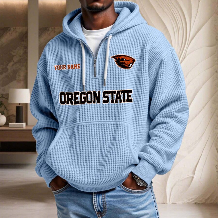Oregon State Waffelstrick-Hoodie – Bild 7