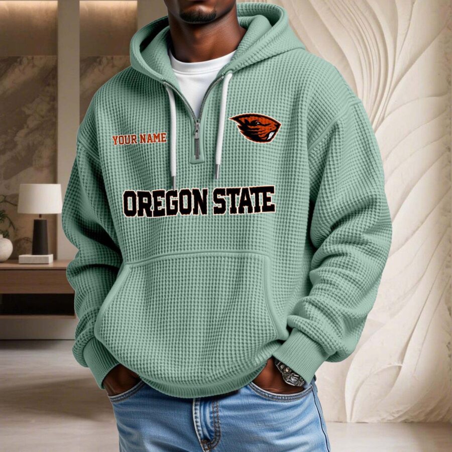 Oregon State Waffelstrick-Hoodie – Bild 8