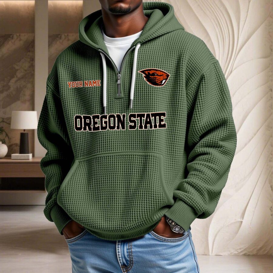 Oregon State Waffelstrick-Hoodie – Bild 9