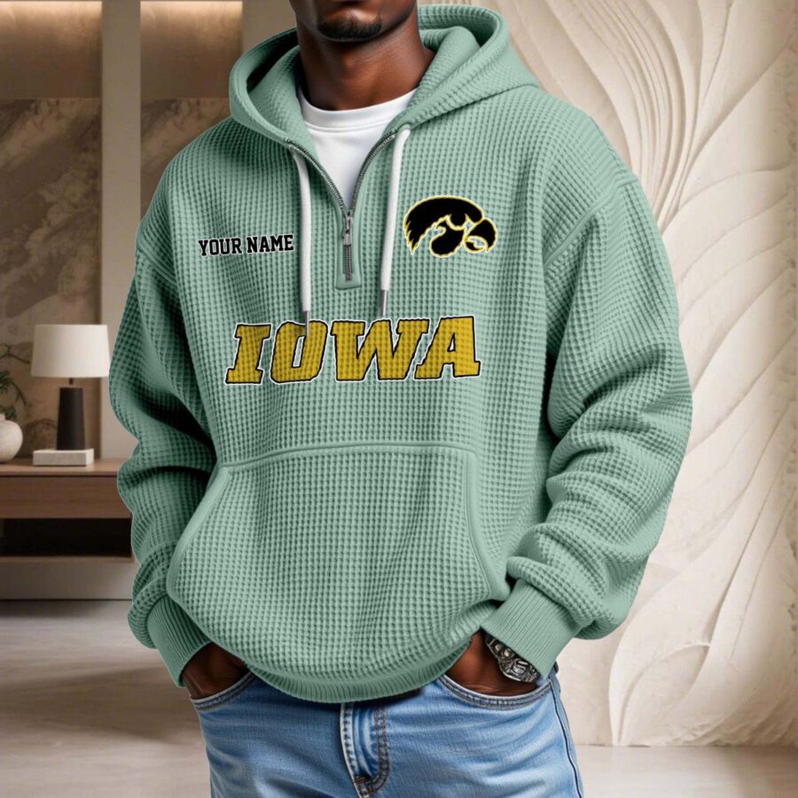 Iowa Hawkeyes Waffelstrick-Hoodie – Bild 8