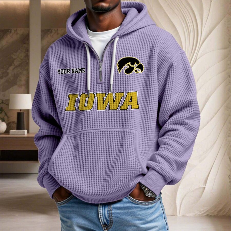 Iowa Hawkeyes Waffelstrick-Hoodie – Bild 10