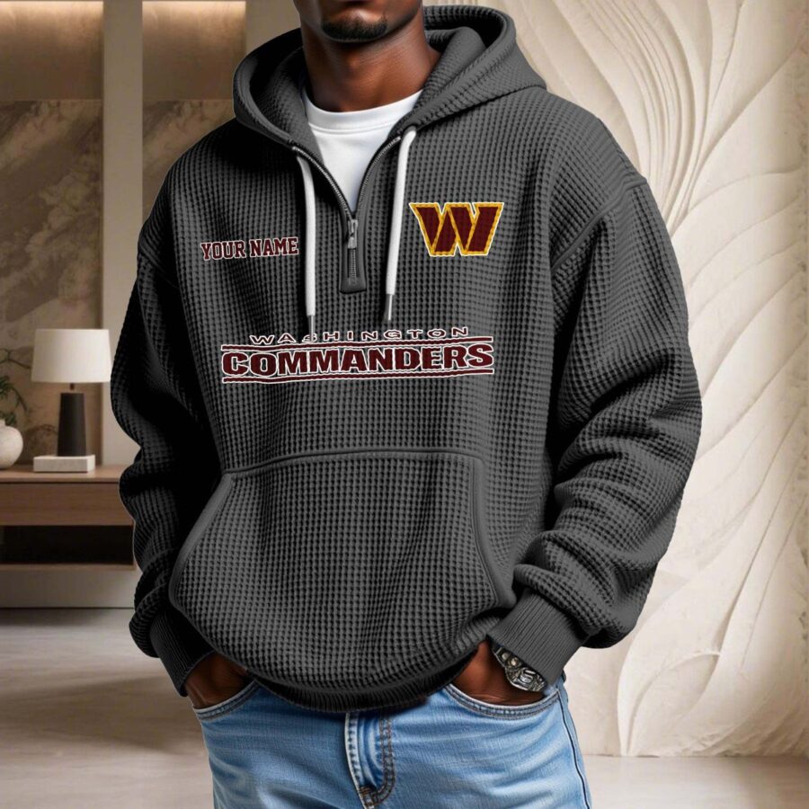 Washington Commanders Waffelstrick-Hoodie – Bild 2
