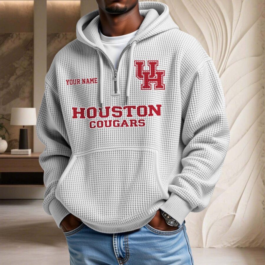 Houston Cougars Waffelstrick-Hoodie – Bild 3