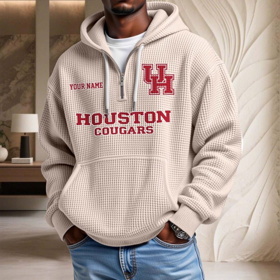 Houston Cougars Waffelstrick-Hoodie – Bild 5