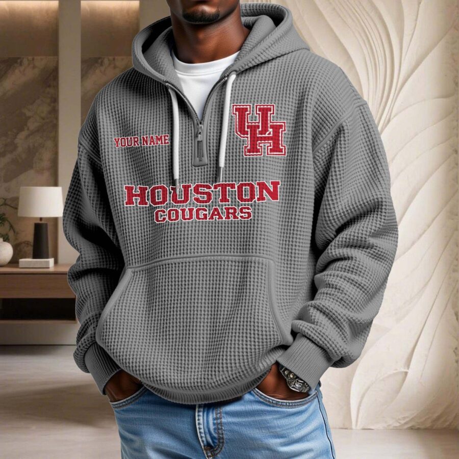Houston Cougars Waffelstrick-Hoodie – Bild 6