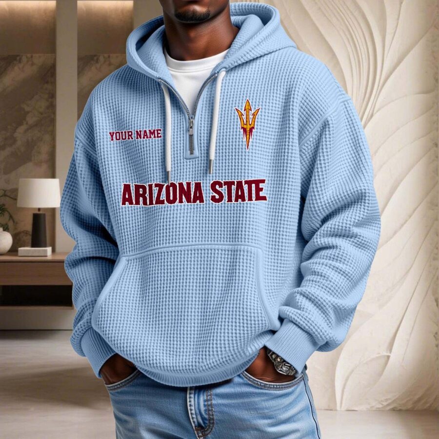 Arizona State Sun Devils Waffelstrick-Hoodie – Bild 7