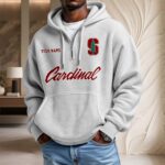 Stanford Cardinal Waffelstrick-Hoodie