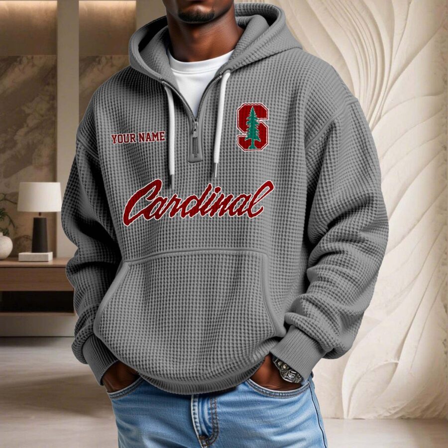 Stanford Cardinal Waffelstrick-Hoodie – Bild 6