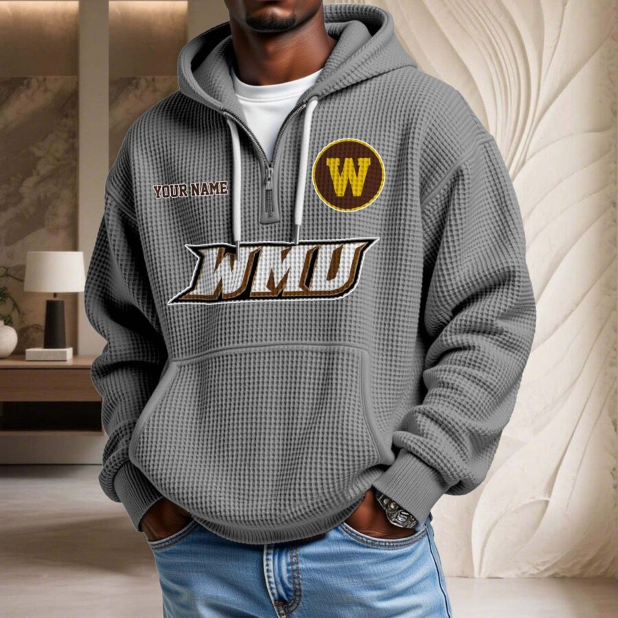 Western Michigan Broncos Waffelstrick-Hoodie – Bild 6