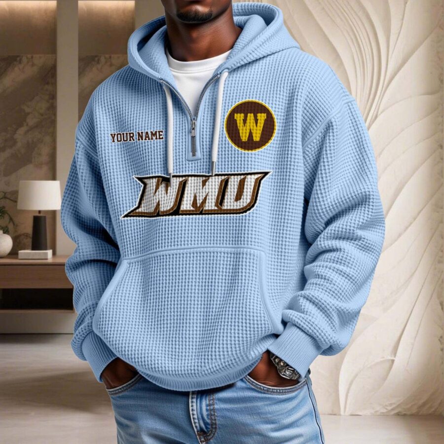 Western Michigan Broncos Waffelstrick-Hoodie – Bild 7