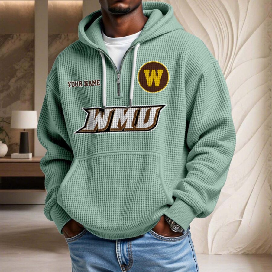 Western Michigan Broncos Waffelstrick-Hoodie – Bild 8