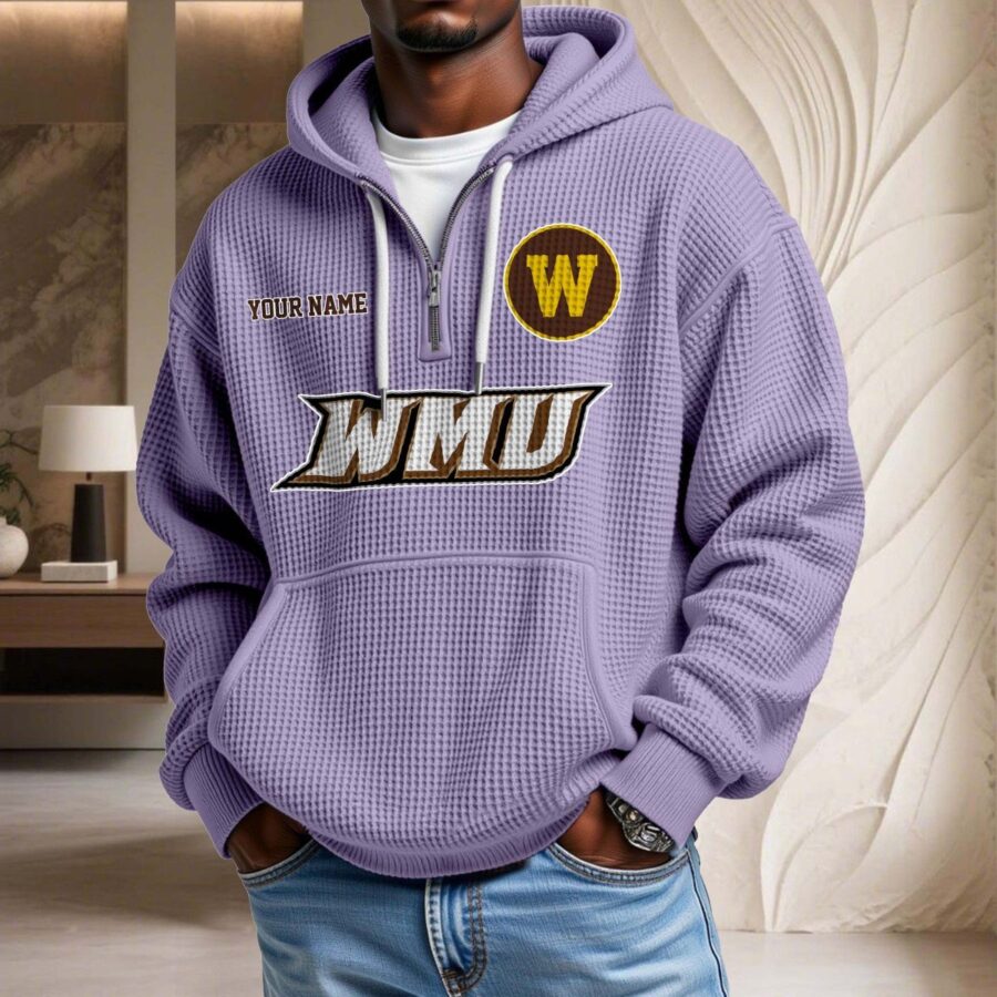 Western Michigan Broncos Waffelstrick-Hoodie – Bild 10