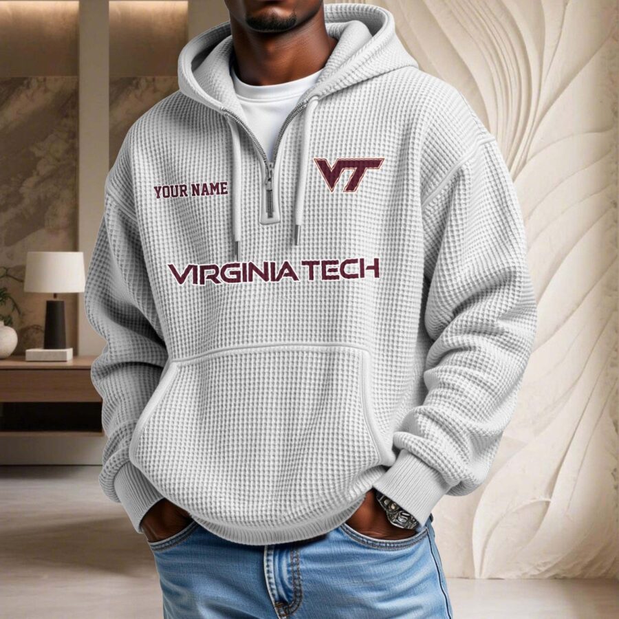 Virginia Tech Hokies Waffelstrick-Hoodie – Bild 2