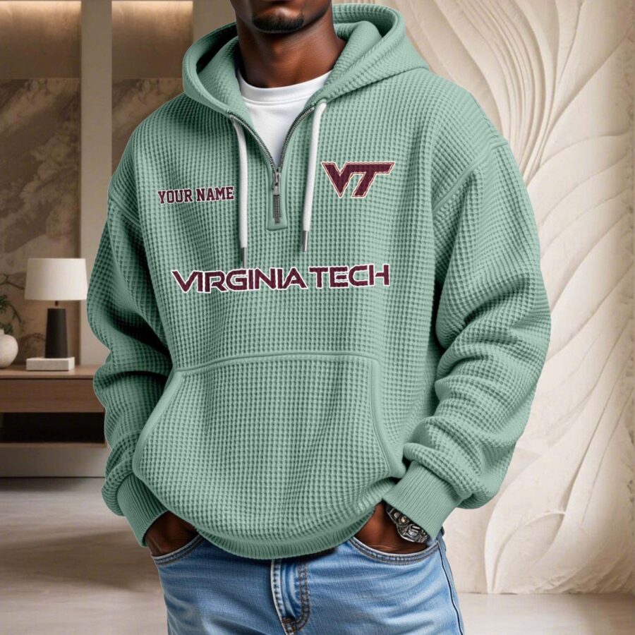 Virginia Tech Hokies Waffelstrick-Hoodie – Bild 8