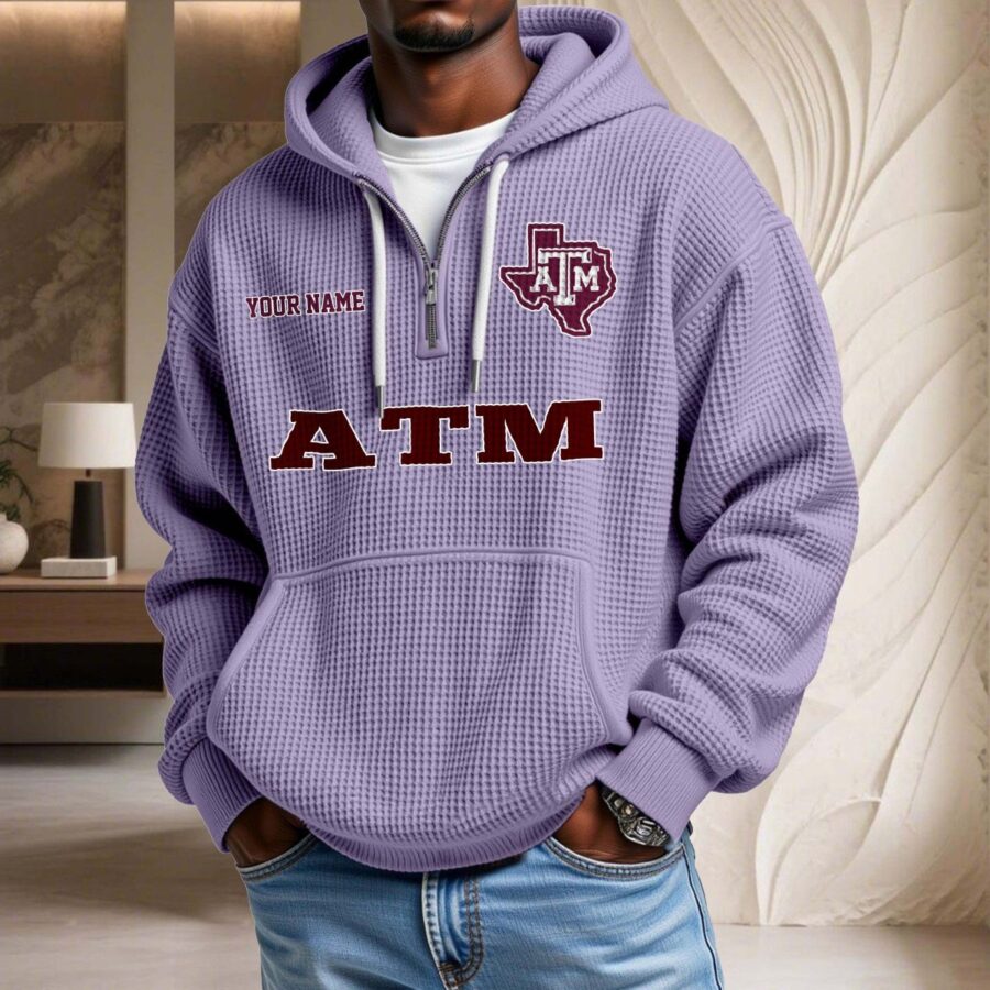 Texas A&M Aggies Waffelstrick-Hoodie – Bild 10