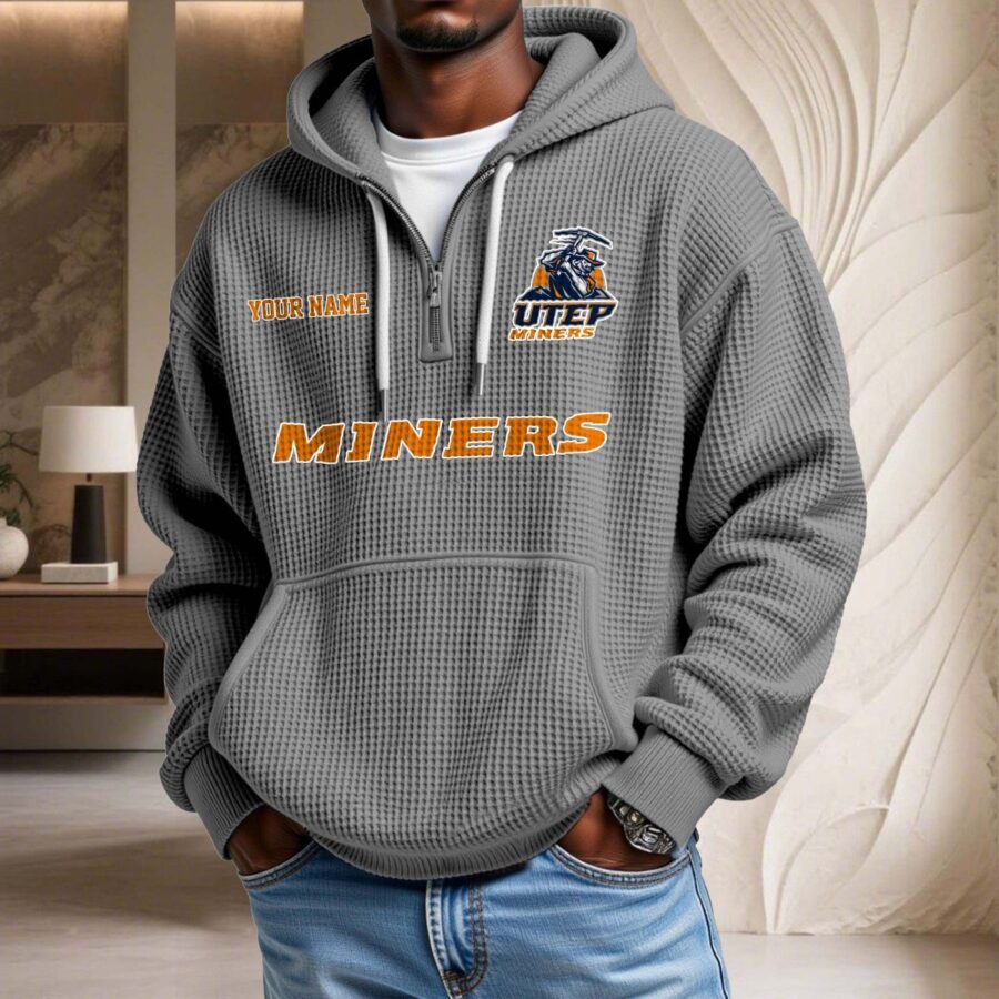 UTEP Miners Waffelstrick-Hoodie – Bild 6