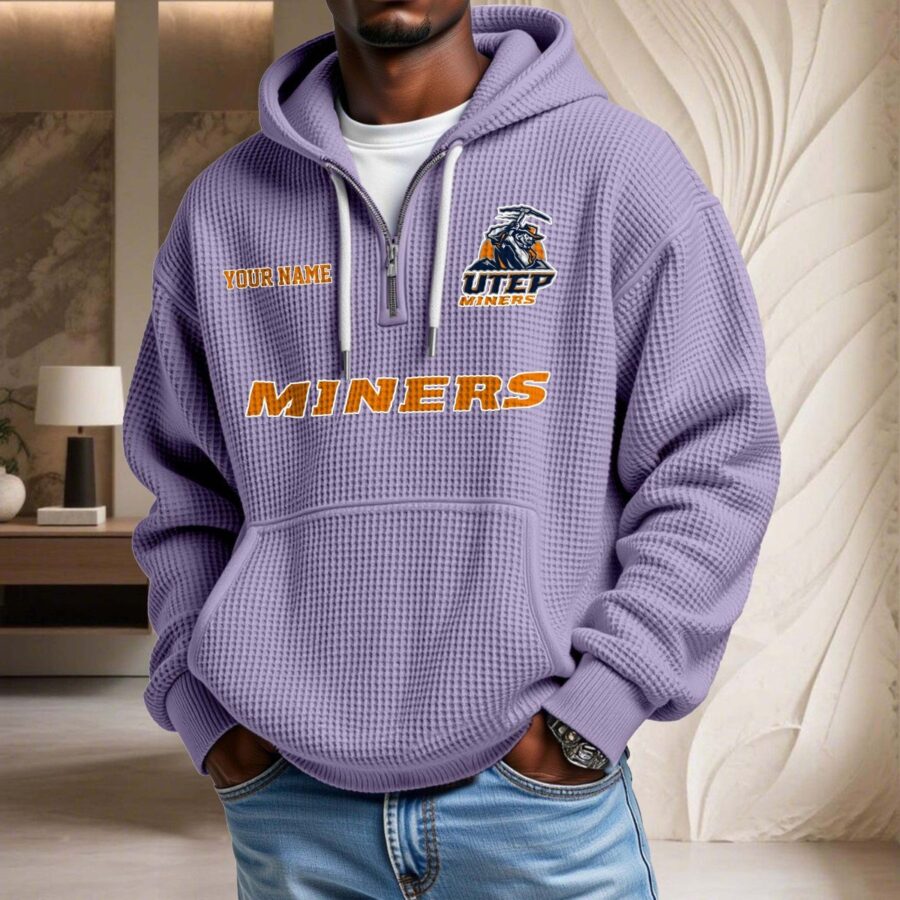 UTEP Miners Waffelstrick-Hoodie – Bild 10