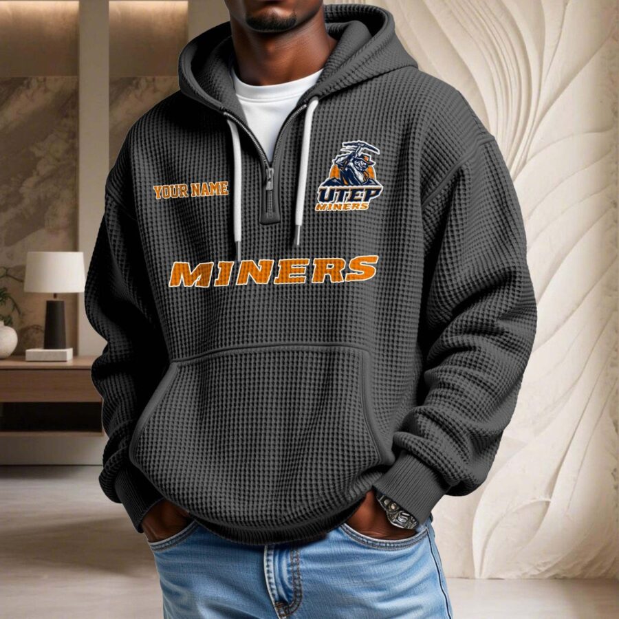 UTEP Miners Waffelstrick-Hoodie – Bild 2