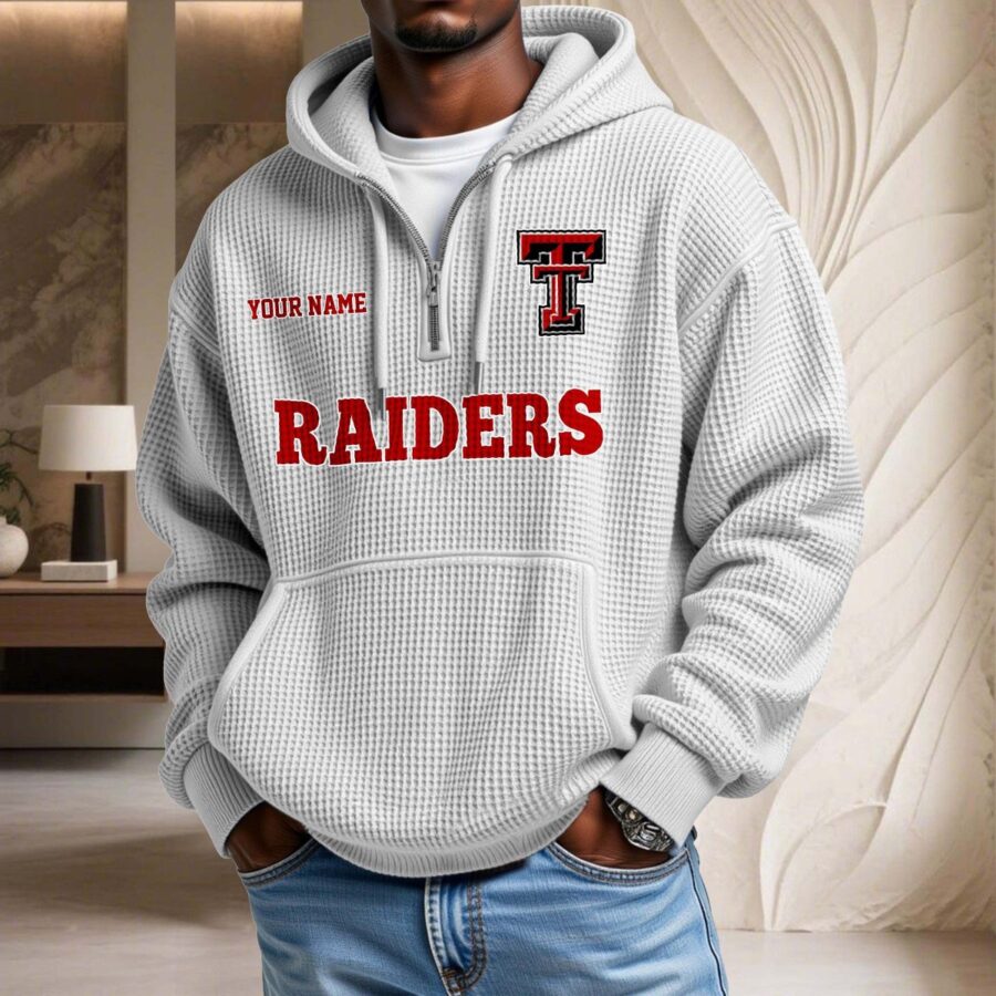 Texas Tech Red Raiders Waffelstrick-Hoodie – Bild 2