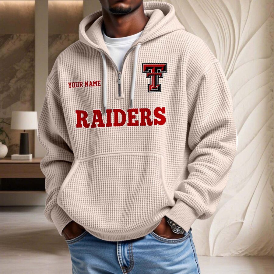 Texas Tech Red Raiders Waffelstrick-Hoodie – Bild 5