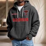 Texas Tech Red Raiders Waffelstrick-Hoodie