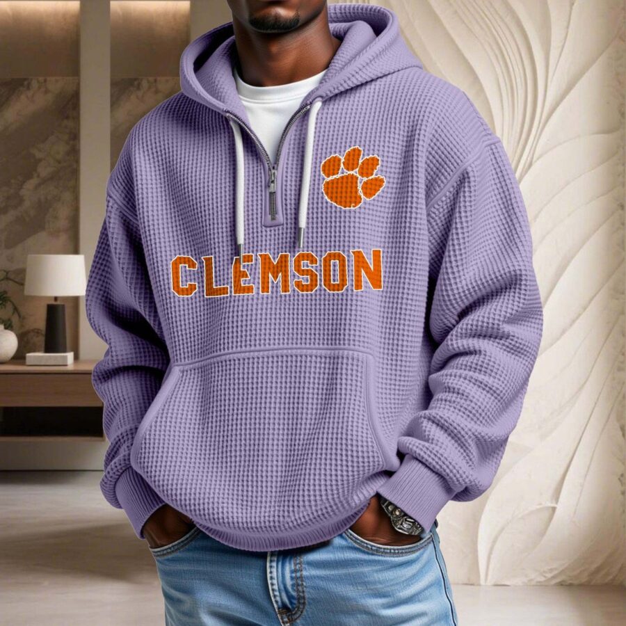 Clemson Tigers Waffelstrick-Hoodie – Bild 10
