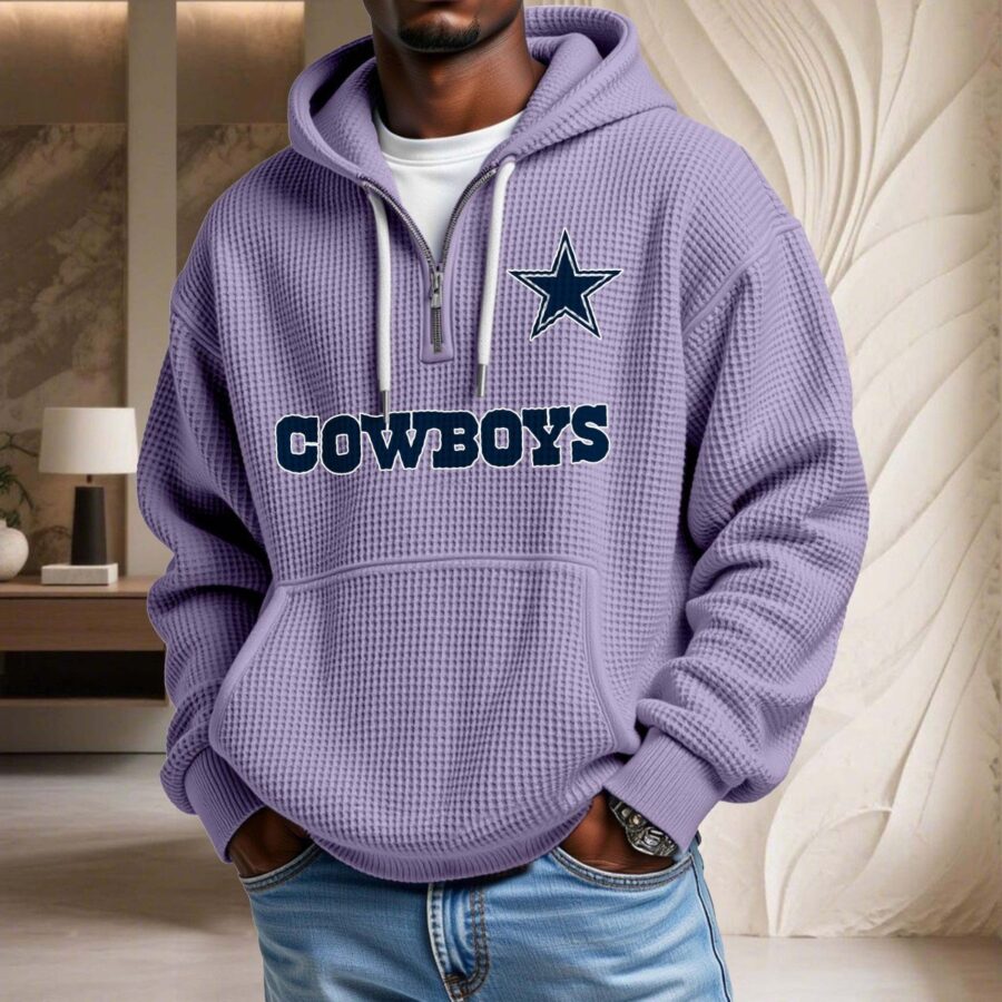 Dallas Cowboys Waffelstrick-Hoodie – Bild 10