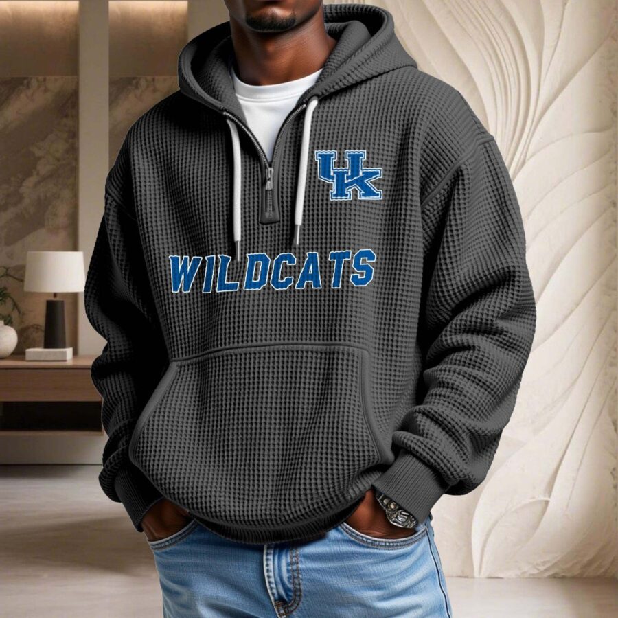 Kentucky Wildcats Waffelstrick-Hoodie – Bild 2