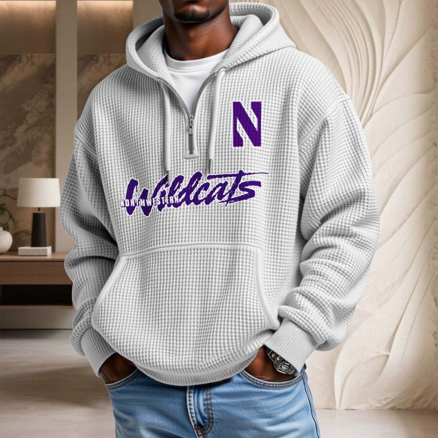 Northwestern Wildcats Waffelstrick-Hoodie – Bild 2