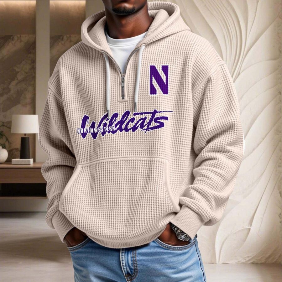 Northwestern Wildcats Waffelstrick-Hoodie – Bild 5