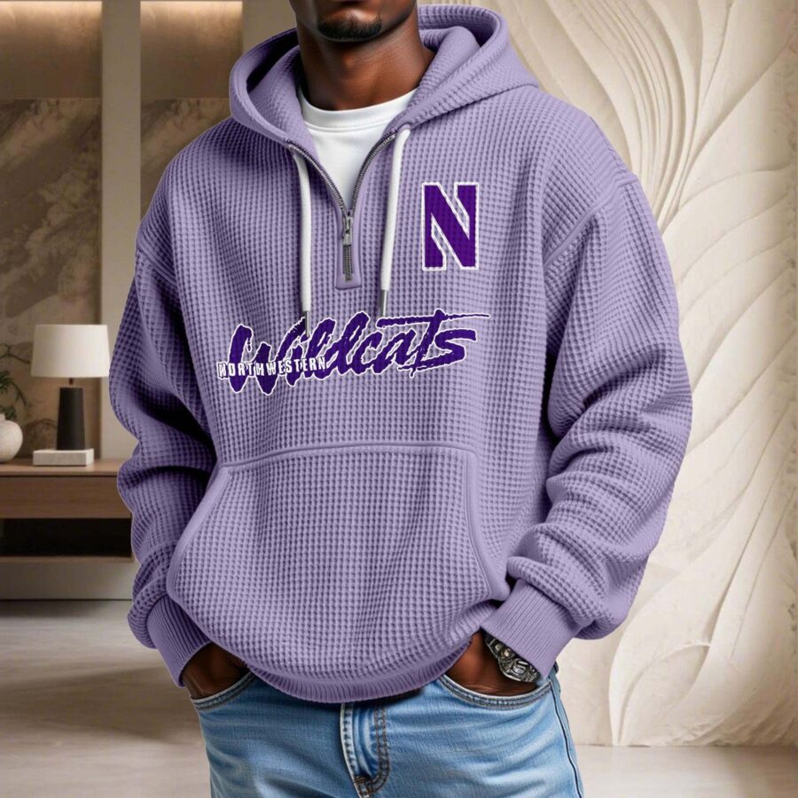 Northwestern Wildcats Waffelstrick-Hoodie – Bild 10