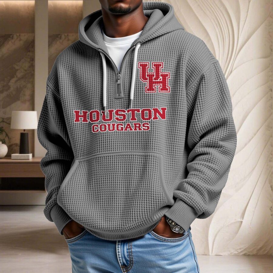 Houston Cougars Waffelstrick-Hoodie – Bild 6