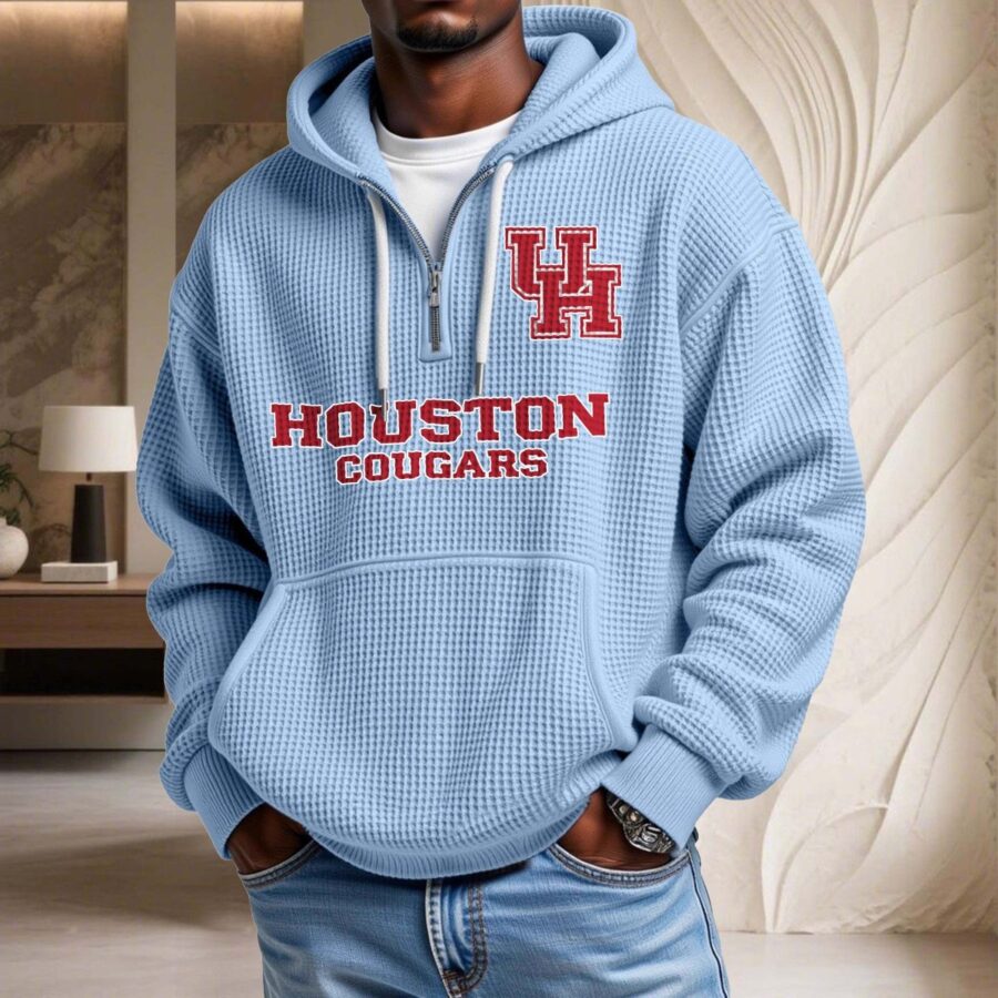 Houston Cougars Waffelstrick-Hoodie – Bild 7