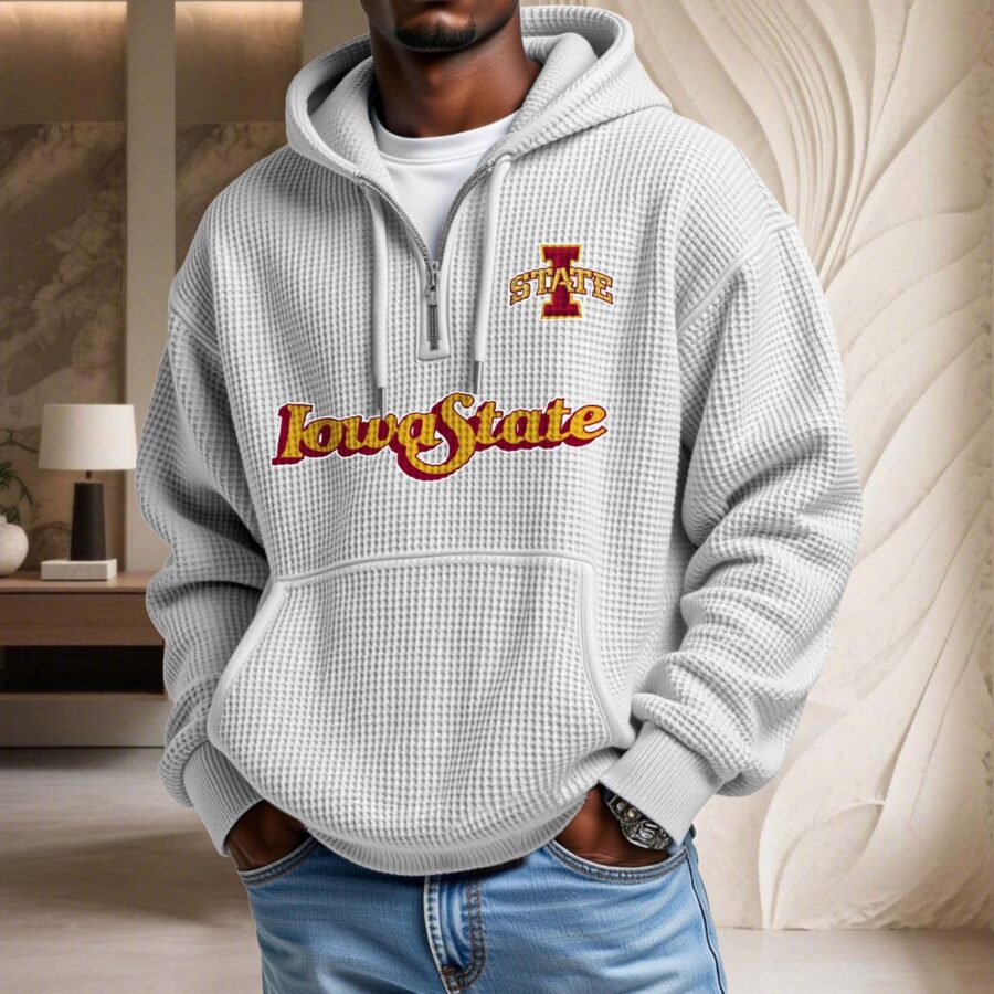 Iowa State Cyclones Waffelstrick-Hoodie – Bild 3