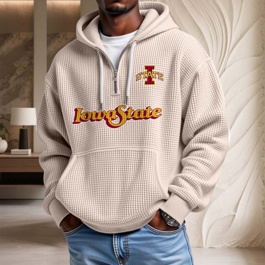 Iowa State Cyclones Waffelstrick-Hoodie – Bild 5