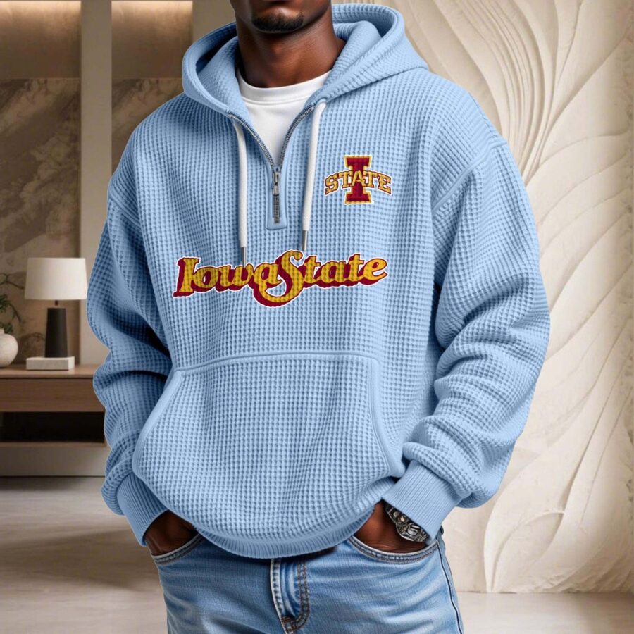 Iowa State Cyclones Waffelstrick-Hoodie – Bild 7
